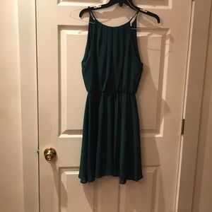 Green dress fit and flare